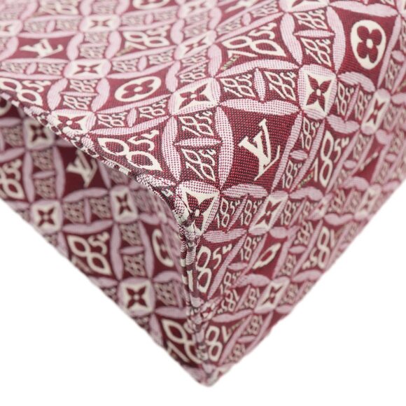 Louis Vuitton Since 1854 Onthego GM Jacquard Shoulder Bag Red - Picture 8 of 15